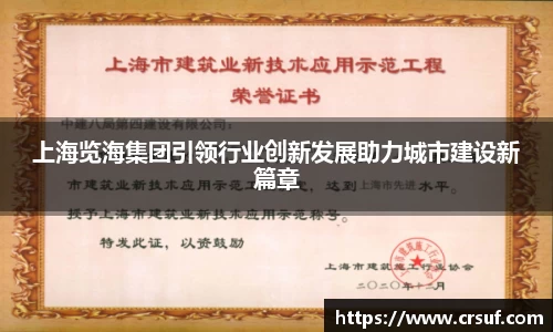 上海览海集团引领行业创新发展助力城市建设新篇章