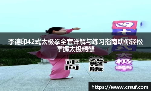 李德印42式太极拳全套详解与练习指南助你轻松掌握太极精髓