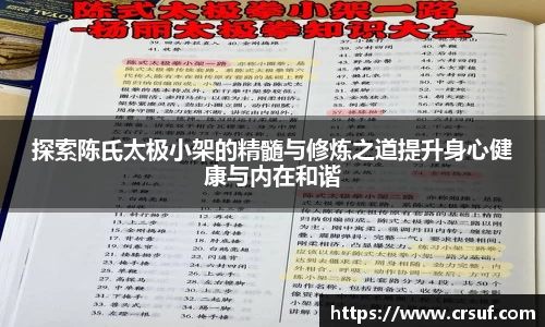 探索陈氏太极小架的精髓与修炼之道提升身心健康与内在和谐